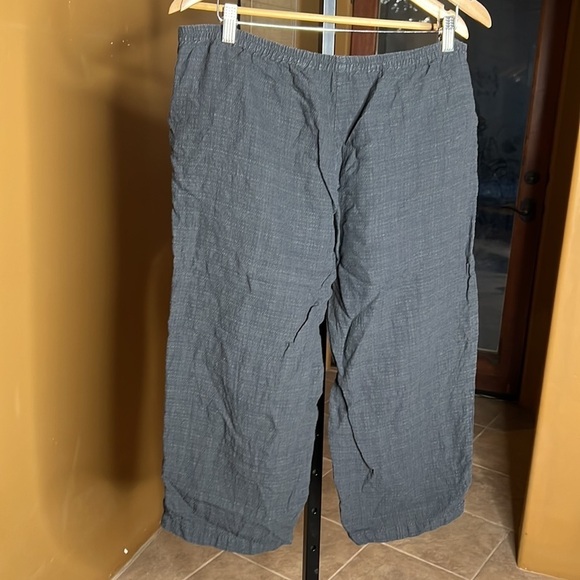 Eileen Fisher Petites Washable Stretch Crepe Straight Gray Pant Size PL - Picture 5 of 6